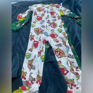 Carter's White and Green Holiday One Piece